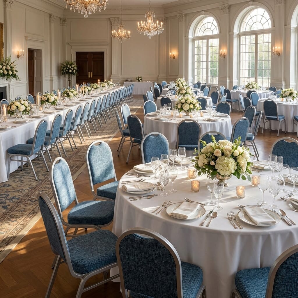 Bulk discounts on Everett banquet chairs for large-scale venues