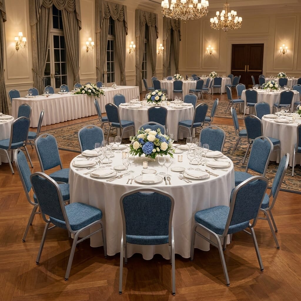 Bulk discounts on Everett banquet chairs for large-scale venues