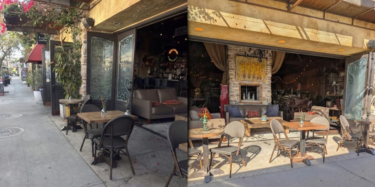 Bistro chair details at Bon Vivant