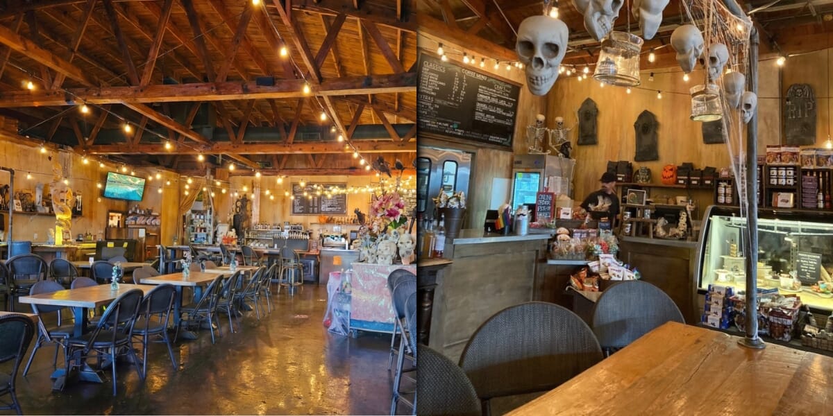 Bar seating at Bon Vivant Market & Café