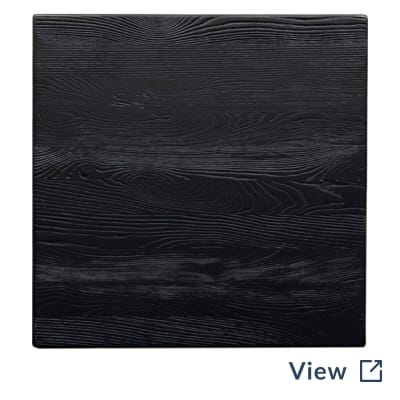 Reclaimed Ash Solid Wood Table Top in Antique Black.