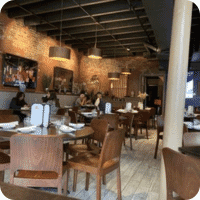 Zhang Bistro Interior Booth Seating