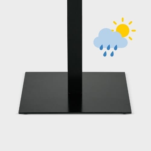 Indoor and outdoor all-weather use table base