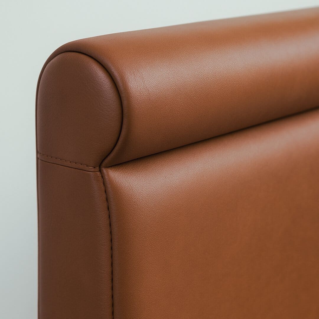 Head roll profile showing foam radius and seam placement