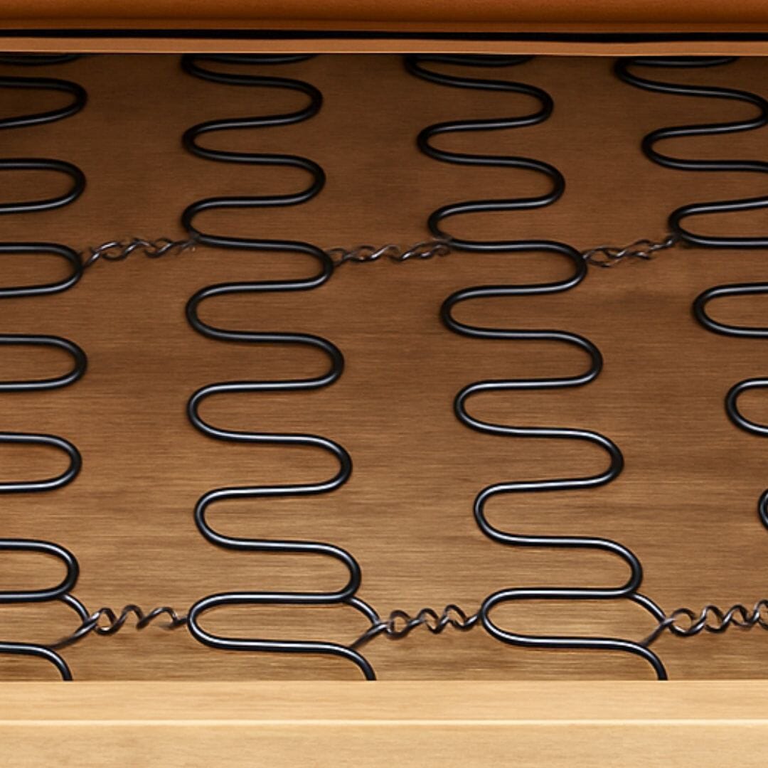 Webbing alternative used under foam for flexible support