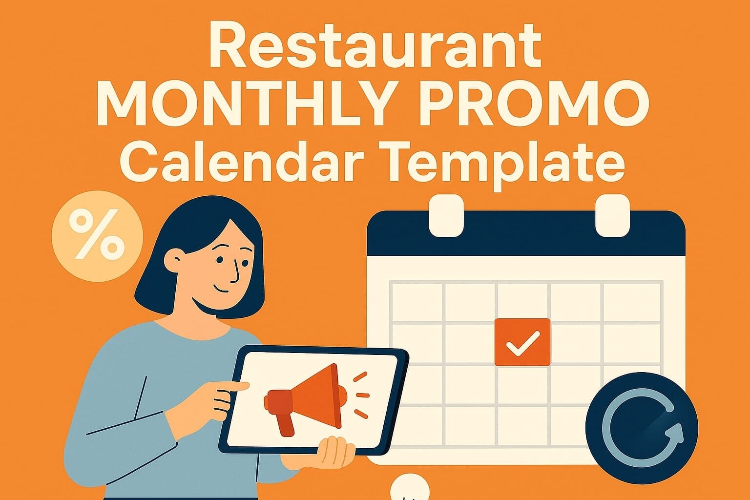 Sample monthly restaurant social media content calendar