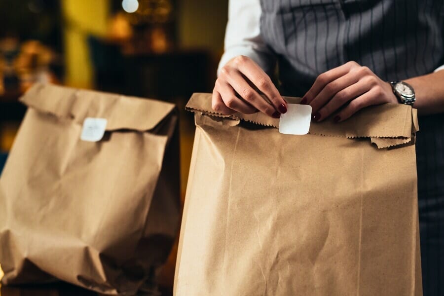 Branded takeout containers optimized for cost and presentation