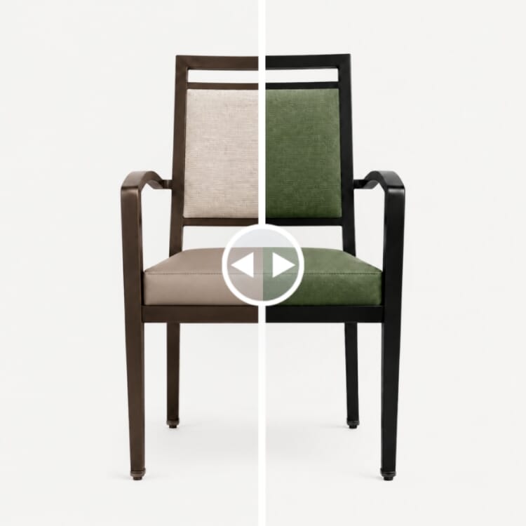 Customizable Atticus Banquet Chairs with Armrests for Business Interiors
