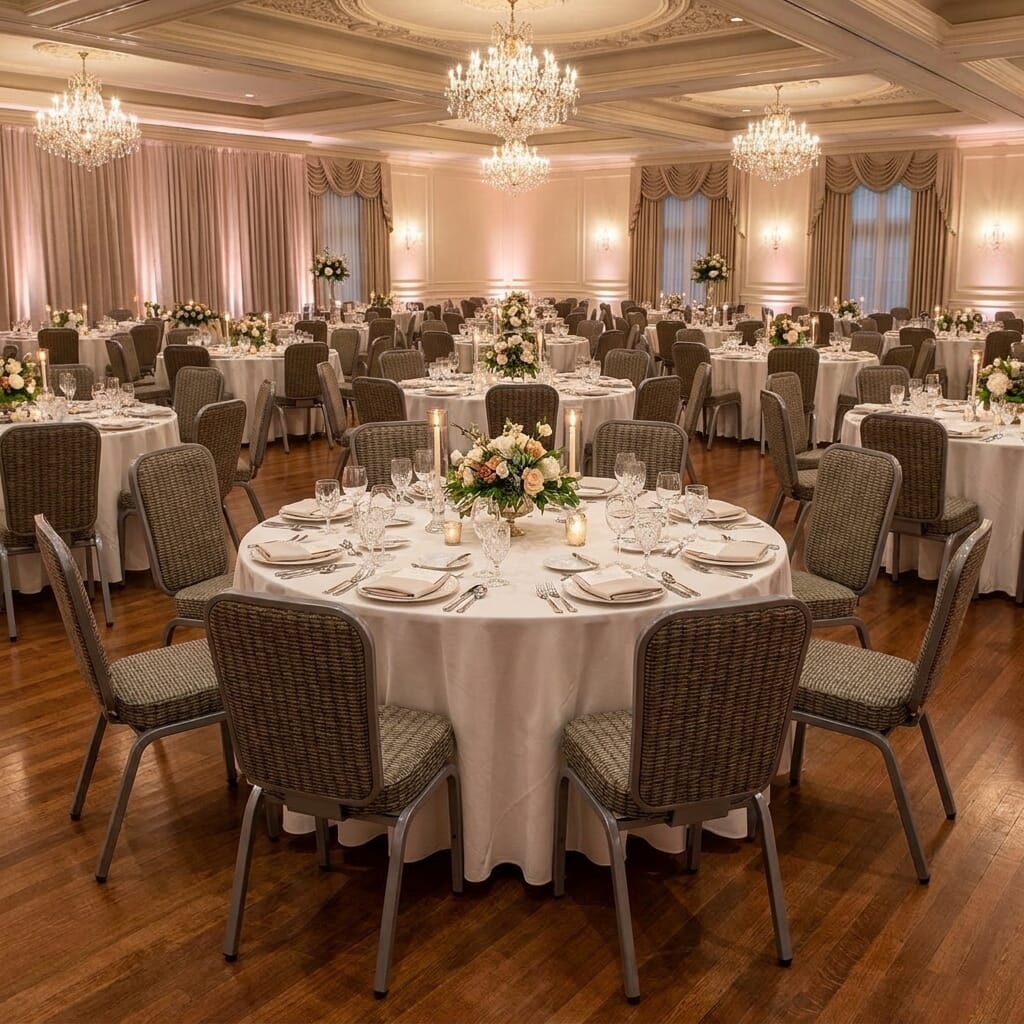 Bulk order savings on commercial-grade banquet chairs