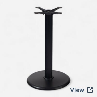 Round Cast Iron & Steel Table Base 24″ dia.