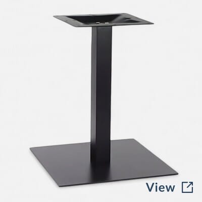 Contemporary Metal Square Table Base 24x24