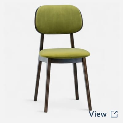 Lola Wood Restaurant Chair in Walnut