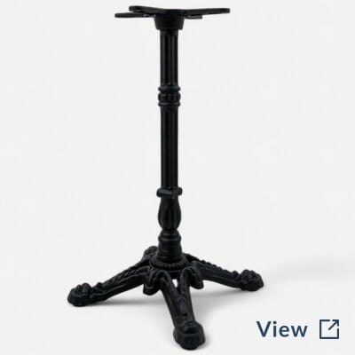 Pedestal-Style Aluminum Table Base 22x22