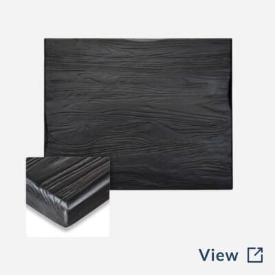 Reclaimed Ash Solid Wood Table Top in Antique Black