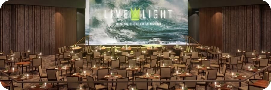 Restaurant interior featuring commercial seating