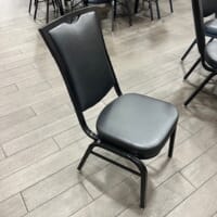 Commercial banquet chairs arranged at University of Florida venue