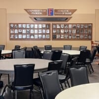 Event-ready seating at University of Florida using stackable chairs