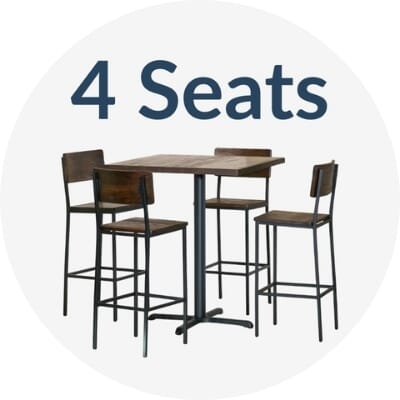 4-Seat Table and Bar Stool Sets