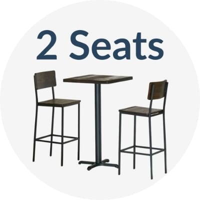 2-Seat Table and Bar Stool Sets